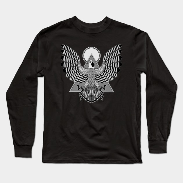 The Falcon God Long Sleeve T-Shirt by artsandherbs